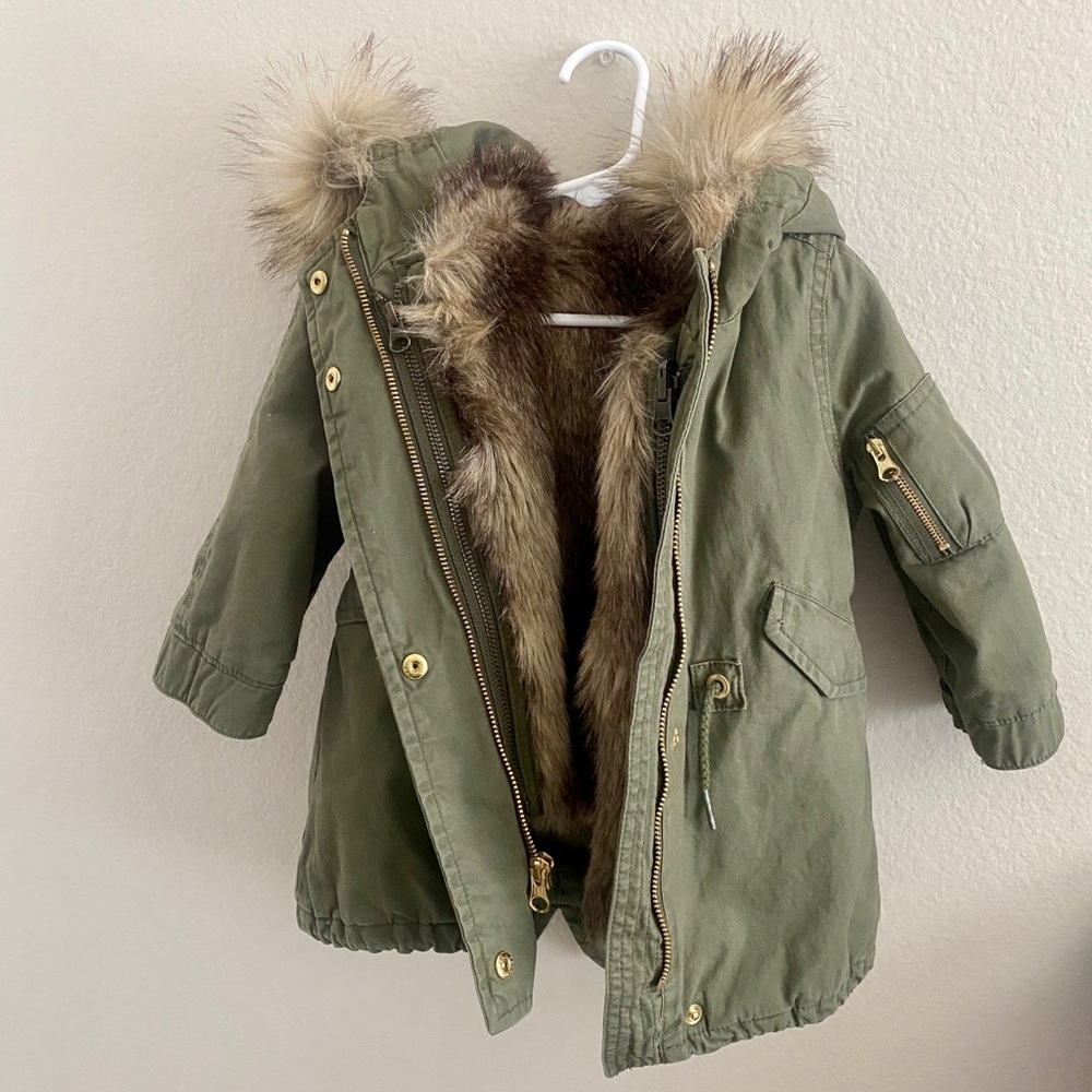 Gap 3-in-1 Parka Jacket with Detachable Fur Vest